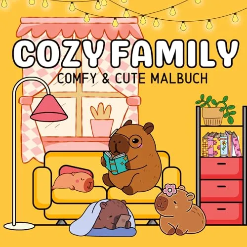 Produktbild Cozy Malbuch für Erwachsene Cozy Family Cute & Comfy: Cozy Momente mit Familie, Kinder und Freunden