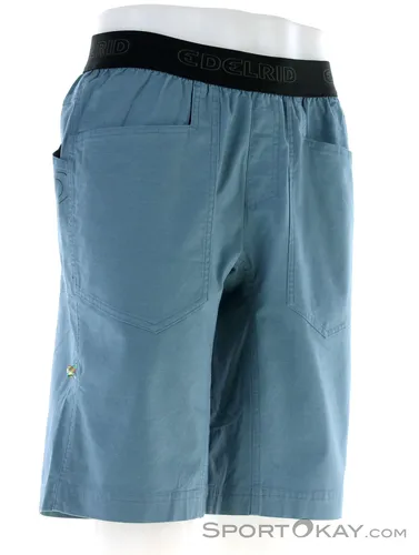 Edelrid Legacy Herren Klettershort Blau S - Kletterschuhe & -bekleidung, atmungsaktive und strapazierfähige Klettershorts für optimalen Komfort beim Sportklettern.