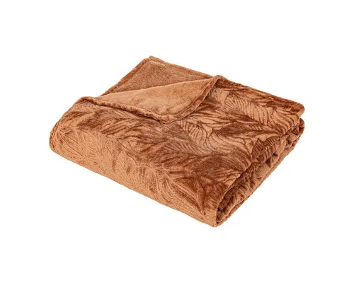 Atmosphera Kuscheldecke RYO mit Blattmuster, 180 x 230 cm - Kuschelige Fleece-Decke mit elegantem Blätterdesign, ideal für Sofa oder Bett. Pflegeleicht und langlebig – bleibt auch nach vielen Wäschen in Top-Zustand. Verfügbar in drei stilvollen Farben.