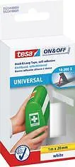 tesa Klettband ON & OFF UNIVERSAL weiß, 1 Rolle von tesa