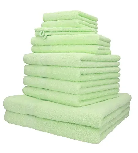 Betz Handtuch Set 12-TLG. Palermo - Hochwertiges 12-tlg. Handtuch-Set aus 100% Baumwolle, flauschig, saugstark und waschbar bei 60°C – ideal für höchste Ansprüche in modernen Farben.