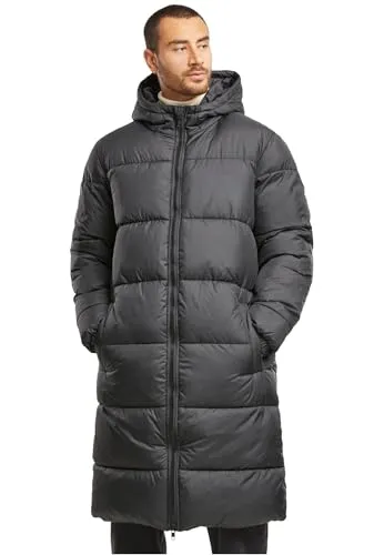 Urban Classics Mens Long Puffer Coat Black, S von Urban Classics