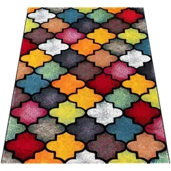 Paco Home Teppich 3D Optik Kariert - Teppich für Wohnzimmer und Kinderzimmer, pflegeleicht und schmutzabweisend, ideal für sorgenfreie Spielstunden.