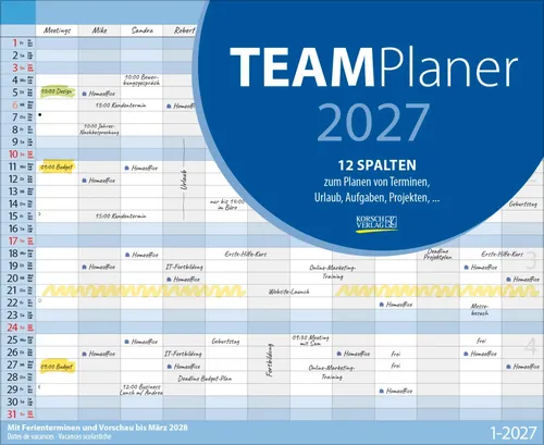 Verlag Korsch | Teamplaner 2027 | Kalender | Deutsch | 13 S. | 2027