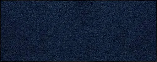 Erwin Müller Fußmatte Mainz, Schmutzfangmatte, Sauberlaufmatte Uni dunkelblau Größe 60x180 cm - rutschfest, pflegeleicht, für Fußbodenheizung geeignet (weitere Farben, Größen)