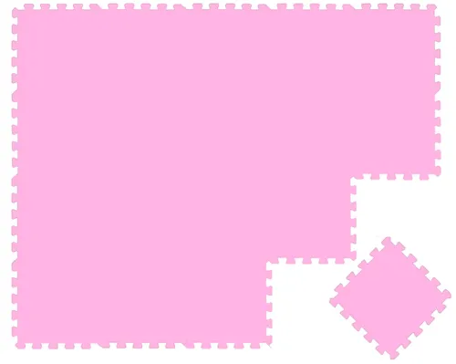 LittleTom 18 Teile Spielmatte - Kuschelweiche Puzzlematte für Babys - Puzzlematten für Kinder ab Null, 1 cm dicke Schaumstoffmatte isoliert ideal gegen kalte Böden und ist 100% weichmacherfrei. Perfekt für sicheres Spielen und Krabbeln!