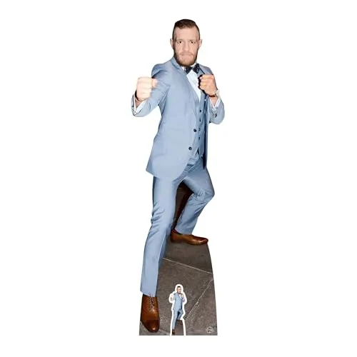 STAR CUTOUTS Conor McGregor Kampfmeister Pappausstanzung mit Mini-Ausschnitt aus Karton, Mehrfarbig, 180 x 53 x 180 cm