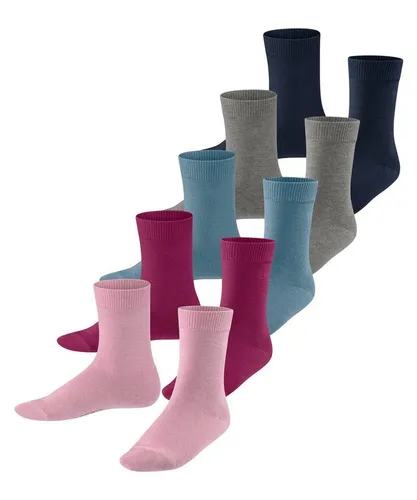 ESPRIT Unisex Kinder Socken Solid Mix Multipack K, 5 Paar Baumwollsocken für Jungen - Activewear Crew-Socken aus weicher Bio-Baumwolle, rutschfeste Passform und hoher Tragekomfort, ideal für Freizeit und Sport.
