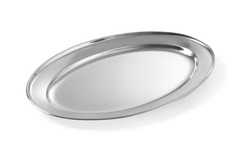 Hendi Serviertablett, oval, 300x220 mm in silber von HENDI