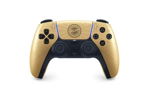 DualSense® Wireless-Controller – 007 First Light™ Limited Edition für PlayStation 5 - Ergonomischer, kabelloser Controller in edlem Gold. Perfekt für Gamer, die Stil und Komfort schätzen. Kompatibel mit der PlayStation 5 und ideal für spannende Gaming-Abenteuer.