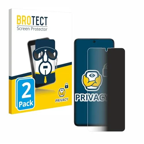 BROTECT 2 Stück Anti-Spy Blickschutzfolie für Xiaomi Redmi Note 13 Pro 5G / 4G Privacy Screen Protector [Displayschutz, Sichtschutz]