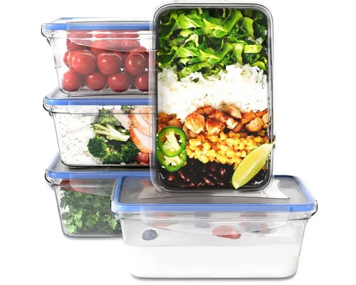 classbach Frischhaltedose C-FHD 4007 K, Frischhaltedosen mit Deckel, 5er Set, 100% dicht