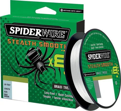 Spiderwire Stealth Smooth8 X8 PE Braid - 150m Angelschnur, Farbe:TRANSLUCENT, Durchmesser/Tragkraft:0.39mm / 46.3kg