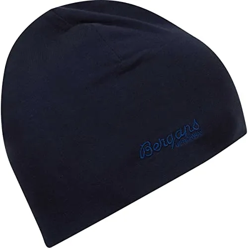 Bergans Kinder Cotton Mütze, Navy Blue, 52