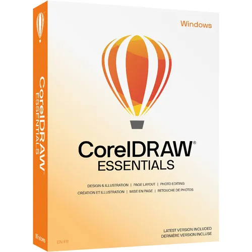 Corel CorelDRAW Essentials 2024 - Grafikdesign leicht gemacht - Graphikdesign: Schulungen & Tutorials. Mit erweiterten Import- und Exportfunktionen sowie benutzerfreundlichen Werkzeugen setzen Sie kreative Visionen schnell um.