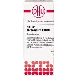DHU Kalium carbonicum C 1000 Globuli 10 g - Homöopathisches Mittel zur Unterstützung des Wohlbefindens, ideal zur Anwendung bei Stress und zur Stärkung der Abwehrkräfte.