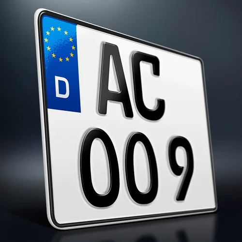 Kennzeichen | 250 x 200 mm | Motorrad | Roller | LKW | Quad | SUV | Anhänger 1