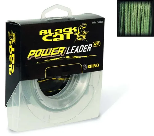 Black Cat Power Leader 20m, 150kg 1,40mm Wels Waller geflochtenes Vorfach