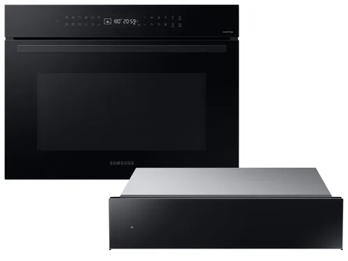 Samsung Kompakt-Backofen NQ5B4353FDK mit Mikrowelle und Wärmeschublade NL20T8100WK