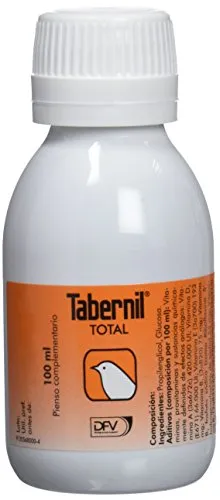 Tabernil Total 100Ml - Gesundheitsprodukt für Vögel - Optimale Gesundheitsversorgung für Vögel, unterstützt das Wohlbefinden und die Vitalität Ihrer gefiederten Freunde.