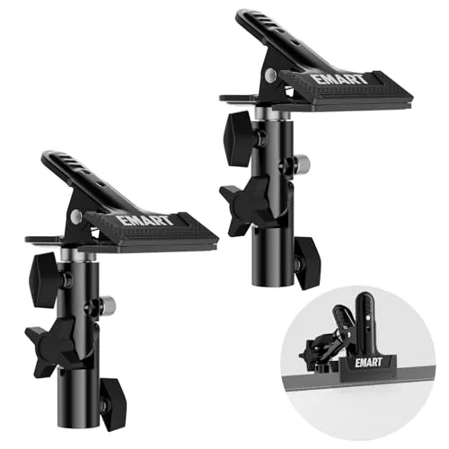 EMART 2 Pack Klemme Reflektor Klemmhalter Federzwinge Metall Federklemme mit 5/8