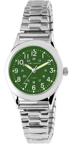 Just Watch Quarzuhr May mit Edelstahlzugband - Elegante Damenarmbanduhr mit 3 ATM Wasserdichtigkeit, hochwertigem Quarzuhrwerk und flexiblen Edelstahlzugband für optimalen Tragekomfort.