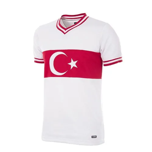 COPA Fußballtrikot Retro Türkei 1979 mit Vereinsemblem - Hochwertiges Retro Trikot aus 100% Polyester. Perfekt für Fußballfans und Sammler. Maschinenwaschbar und in Europa gefertigt.