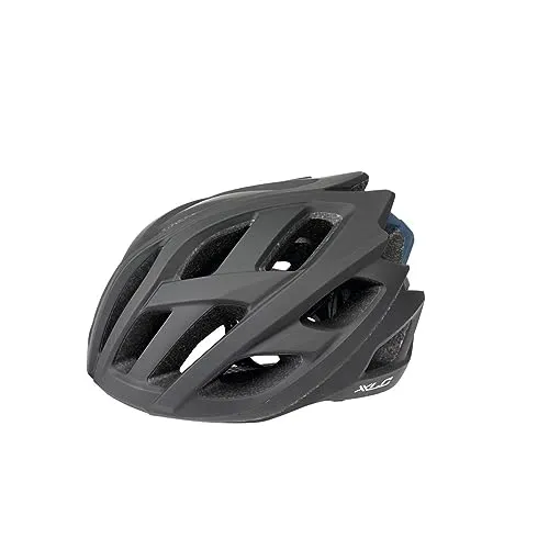 Fahrradhelm Race Helm für Rennrad, Gravel und Triathlon (54-58 cm) - Unisex Fahrradhelm in Schwarz Blau, 260g leicht und mit einstellbarer Passform für optimalen Kopfschutz bei sportlichen Aktivitäten.