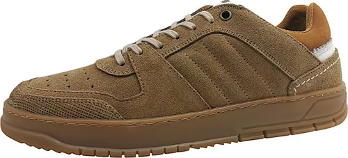 Bullboxer Sneaker Veloursleder in Sand - Sportlicher Schnürer aus weichem Veloursleder, ideal für Alltag und Freizeit. Mit verstärkter Fersenkappe und Wechselfußbett für optimalen Halt und individuelle Anpassung.