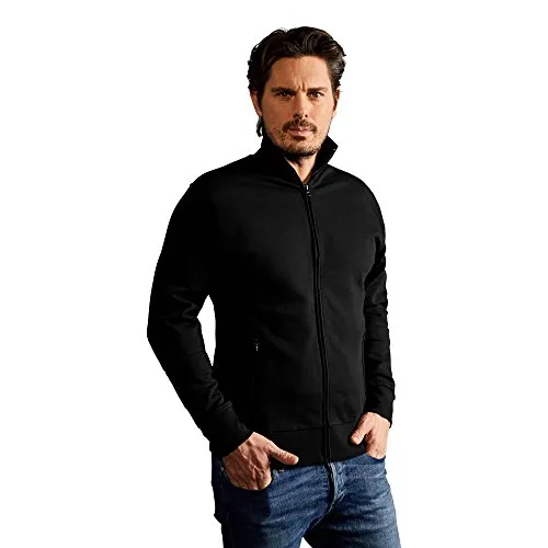 Men’s Jacket Stand-Up Collar - Sweatjacke 5290F in Schwarz, Größe S - Funktionsjacke für optimalen Komfort und Bewegungsfreiheit, ideal für sportliche Aktivitäten und Freizeit.