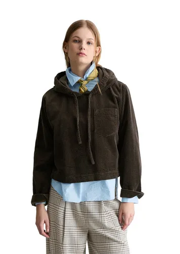 Marc O'Polo DENIM Langarmbluse mit Bubble-Struktur in Braun - Stylische Langarmbluse mit lässiger Bubble-Struktur aus 100% Baumwolle. Ideal für einen entspannten Look und vielseitig kombinierbar. Größe L (40), loose fit für optimalen Tragekomfort.