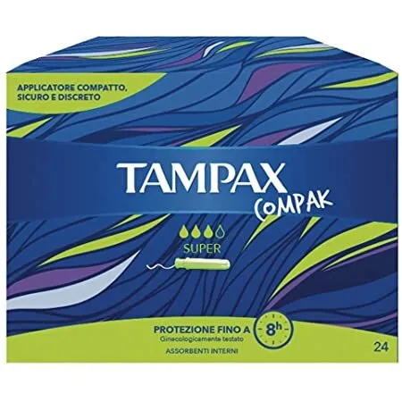 Tampax Compak Super 24 interne Absorptionsmittel