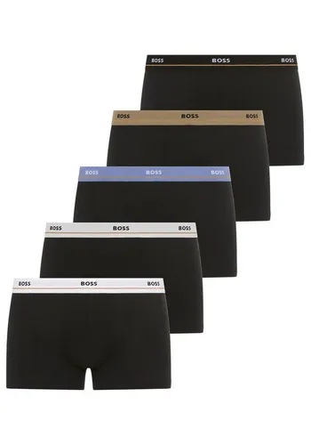 BOSS Trunk 5P Essential Packung, elastischer Bund, 5er Set - Hochwertige Unterwäsche mit elastischem Bund und Baumwollzwickel, ideal für den täglichen Komfort. Maschinenwaschbar und in enger Passform für optimalen Sitz.
