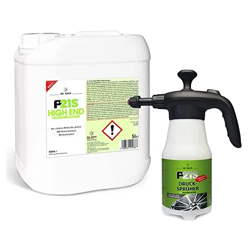 P21S Dr. Wack HIGH END Felgenreiniger 5L Kanister + 925ml Druckpumpzerstäuber