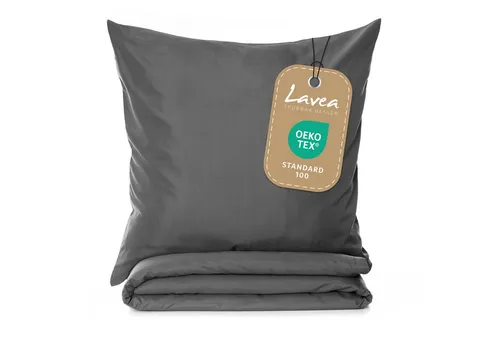 Lavea Bettwäsche Bettwäsche Set 135x200 + 80x80 aus Mikrofaser Ultraweich, Microfaser, 2 teilig, Atmungsaktiv, Hypoallergen