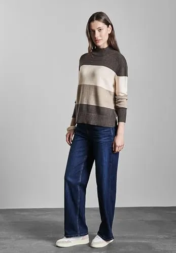 Street One Damen Gestreifter Pullover