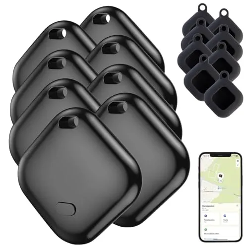 Callstel AirTag kompatibel: 8er-Set Schlüsselfinder, AirTag-Zertifiziert, Wo ist?-App, IPX4 Case (Key-Finder, Bluetooth, Rucksackfinder, Sclüsselanhänger)