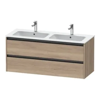 Duravit Waschtischunterschrank Ketho.2 128x48x55cm, wandhängend mit 2 Schubkästen