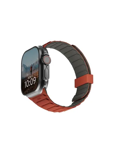 UAG Pathfinder Silicone Strap für Apple Watch - Olive/Rust - Smartwatch Zubehör, robustes und stylisches Silikonarmband für optimalen Tragekomfort und individuellen Look.