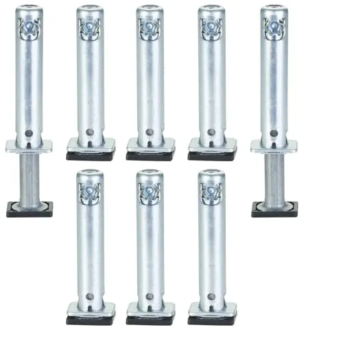 SO-TECH® Möbelfuß Sockel-Höhenversteller Ø 12 mm in silber von SO-TECH