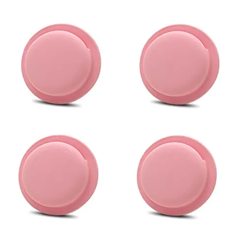 CoverKingz [4er Pack] Silikonhülle kompatibel mit AirTags 2021 klebend – Air Tag Selbstklebende Hülle - Klebehalterung – Airtag Aufkleber – Silikon Case Halterung Rosa