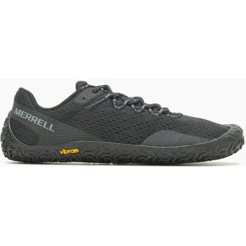 Merrell VAPOR GLOVE 6 Herren Sneaker, Schwarz, 43.5 EU - Laufschuhe für Herren, extrem leicht und flexibel für ein natürliches Laufgefühl, ideal für Läufer, die Geschwindigkeit und Komfort suchen.
