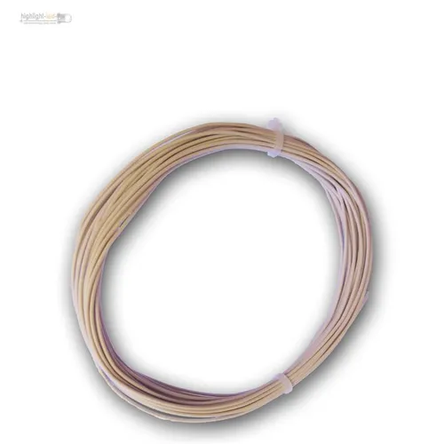 10m Litze weiß KABEL flexibel 0,25mm² zB LEDs