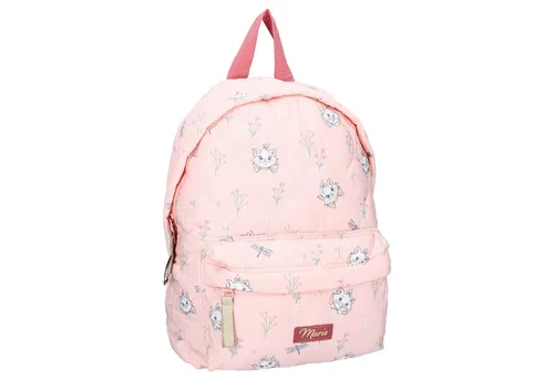 Disney Marie Rucksack – Schultasche mit gepolstertem Rücken für Komfort - Umhängetaschen, ideal für kleine Marie-Fans mit geräumigem Hauptfach und praktischer Vordertasche für Schulsachen und Snacks.