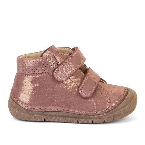 Froddo Paix Up Pink/Gold EU 23 - Sneaker aus Naturleder mit Glitzer-Effekt, ideal für Kinder - bequem und einfach per 2-fach Klettverschluss zu schließen.