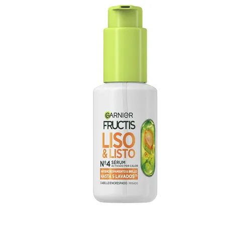 Garnier Fructis Serum Nr. 4 Hitzeaktiviertes Serum, glatt & fertig von Fructis, Keratin für krauses Haar, für glattes, krauses Haar und langanhaltenden Glanz, 50 ml