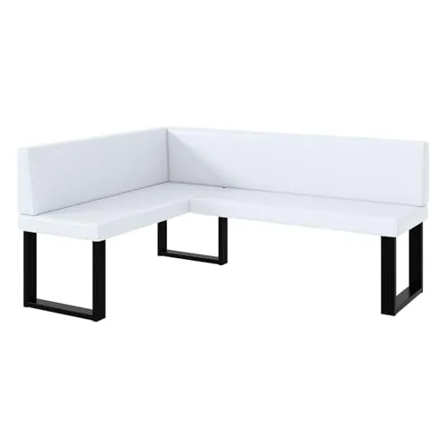 MEBLINI Eckbank für Esszimmer in weiß von MEBLINI