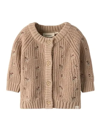 Lil' atelier baby Damen Nbfemlen Emb Ao Ls Knit Card Lil, Roebuck, 74