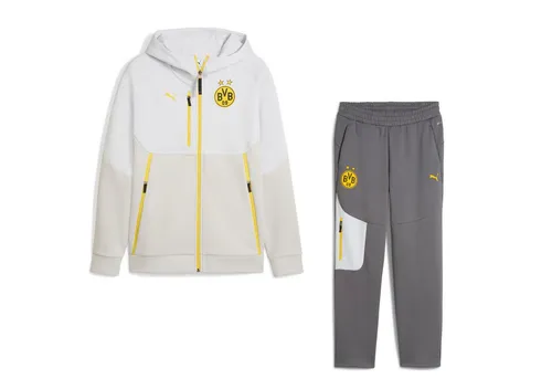 Puma BVB Borussia Dortmund Herren Jogginganzug 25-26 – Weiß, Größe S