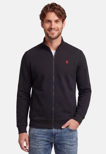 U.S. Polo Assn. Herren Sweatjacke - Schwarz Rust (Gr. M) - Hochwertige Sweatjacke aus 60% Baumwolle und 40% Polyester für angenehmen Tragekomfort. Mit Stehkragen, Reißverschluss und praktischen Eingrifftaschen. Vielseitig kombinierbar und in mehreren Größen erhältlich.